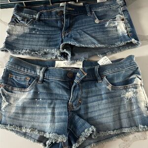 Abercrombie and fitch low rise shorts